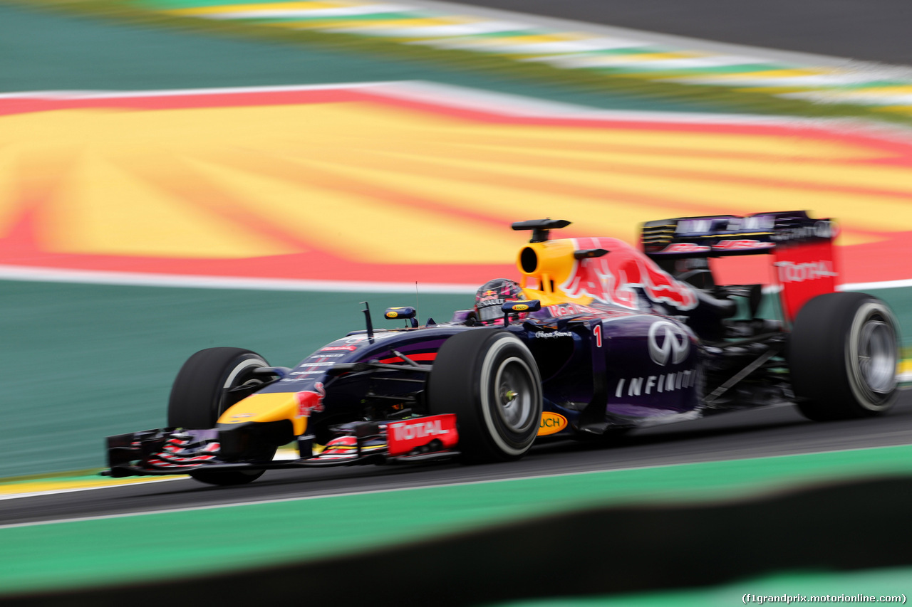 GP BRASILE, 08.11.2014 - Prove Libere 3, Sebastian Vettel (GER) Red Bull Racing RB10