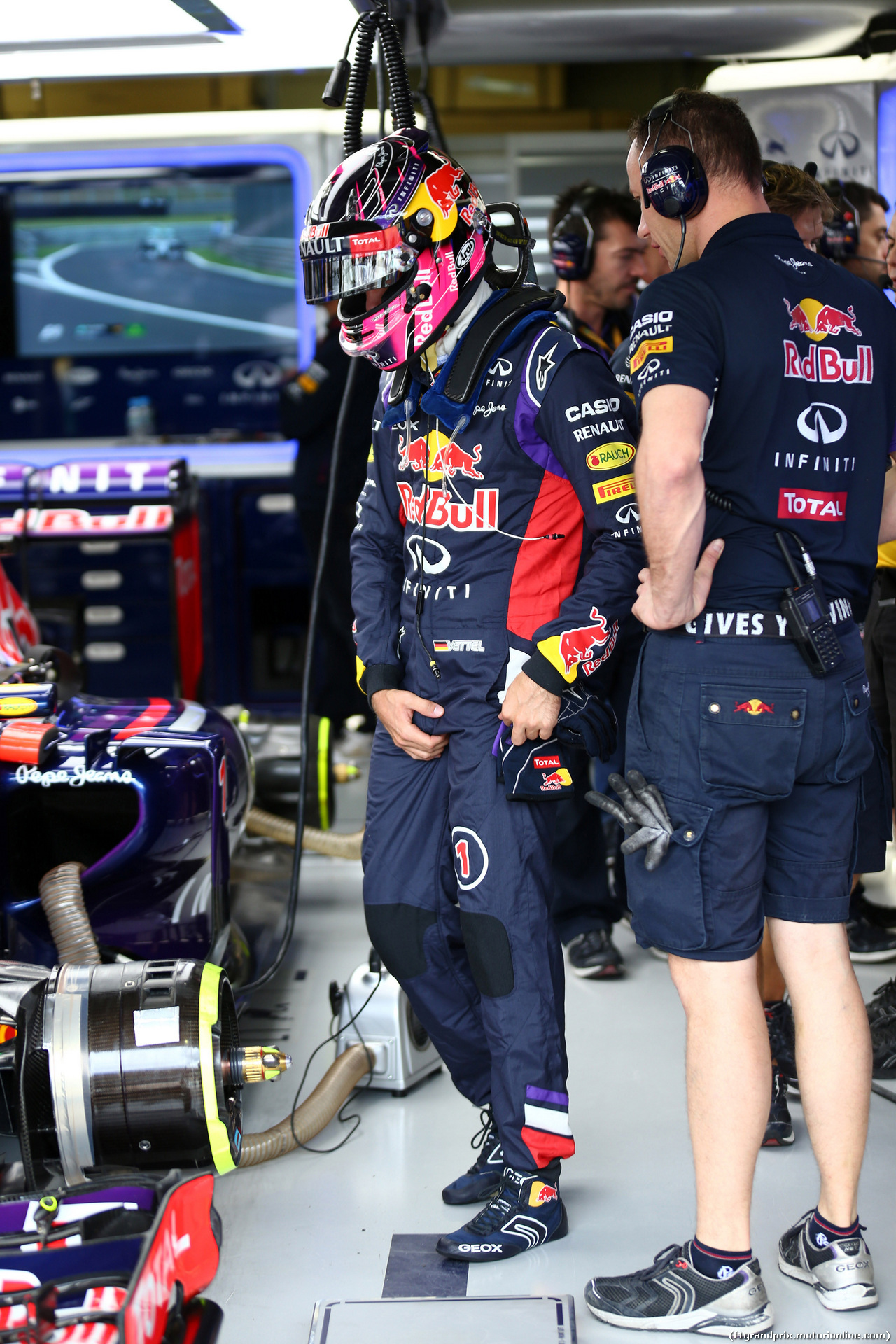 GP BRASILE, 08.11.2014 - Prove Libere 3, Sebastian Vettel (GER) Red Bull Racing RB10