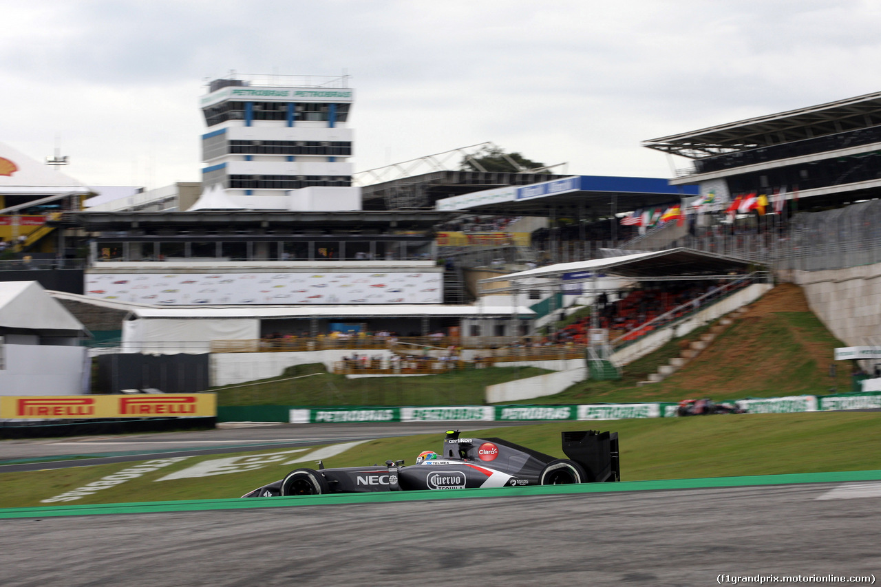 GP BRASILE, 08.11.2014 - Prove Libere 3, Esteban Gutierrez (MEX), Sauber F1 Team C33