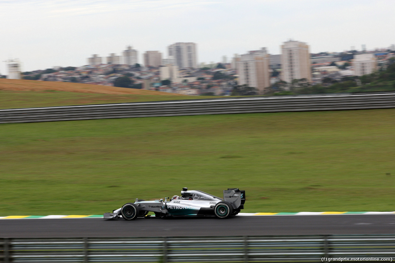 GP BRASILE, 08.11.2014 - Prove Libere 3, Lewis Hamilton (GBR) Mercedes AMG F1 W05