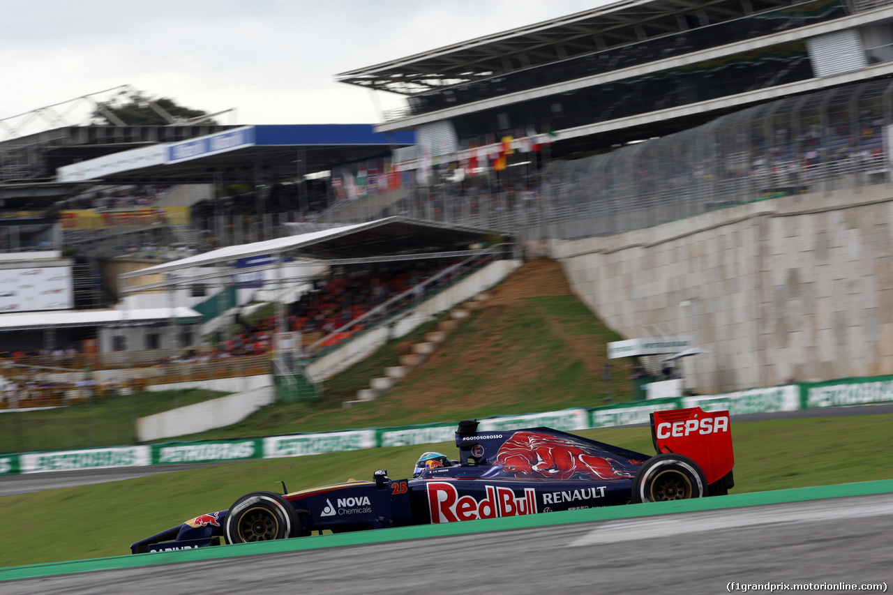 GP BRASILE, 08.11.2014 - Prove Libere 3, Jean-Eric Vergne (FRA) Scuderia Toro Rosso STR9