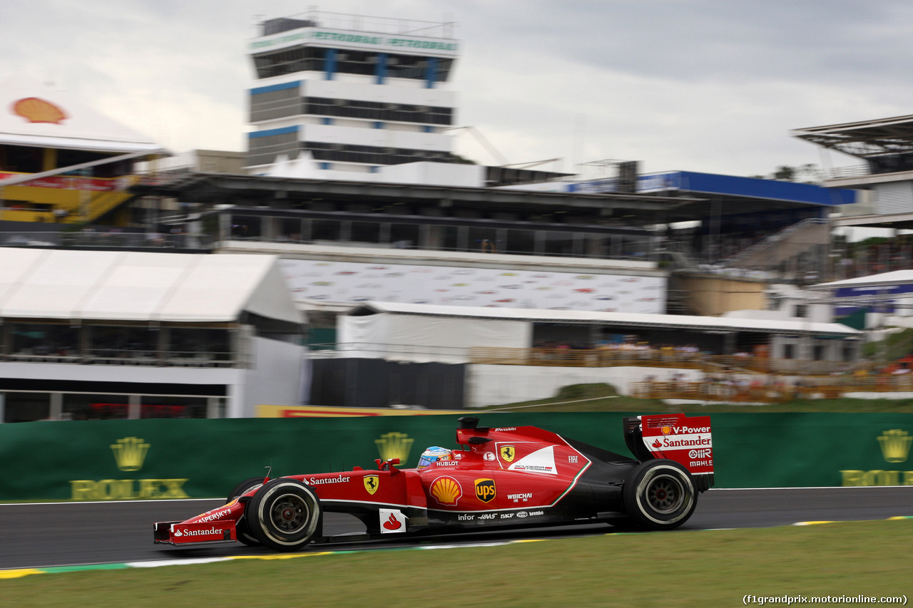 GP BRASILE, 08.11.2014 - Prove Libere 3, Fernando Alonso (ESP) Ferrari F14-T