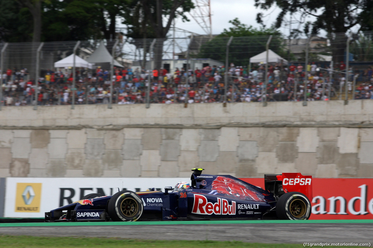 GP BRASILE, 08.11.2014 - Prove Libere 3, Daniil Kvyat (RUS) Scuderia Toro Rosso STR9