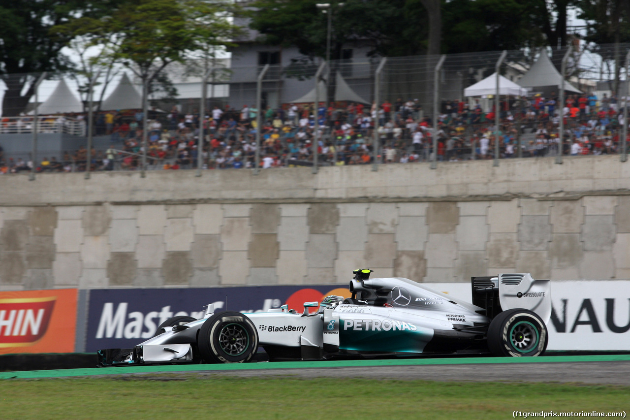 GP BRASILE, 08.11.2014 - Prove Libere 3, Nico Rosberg (GER) Mercedes AMG F1 W05