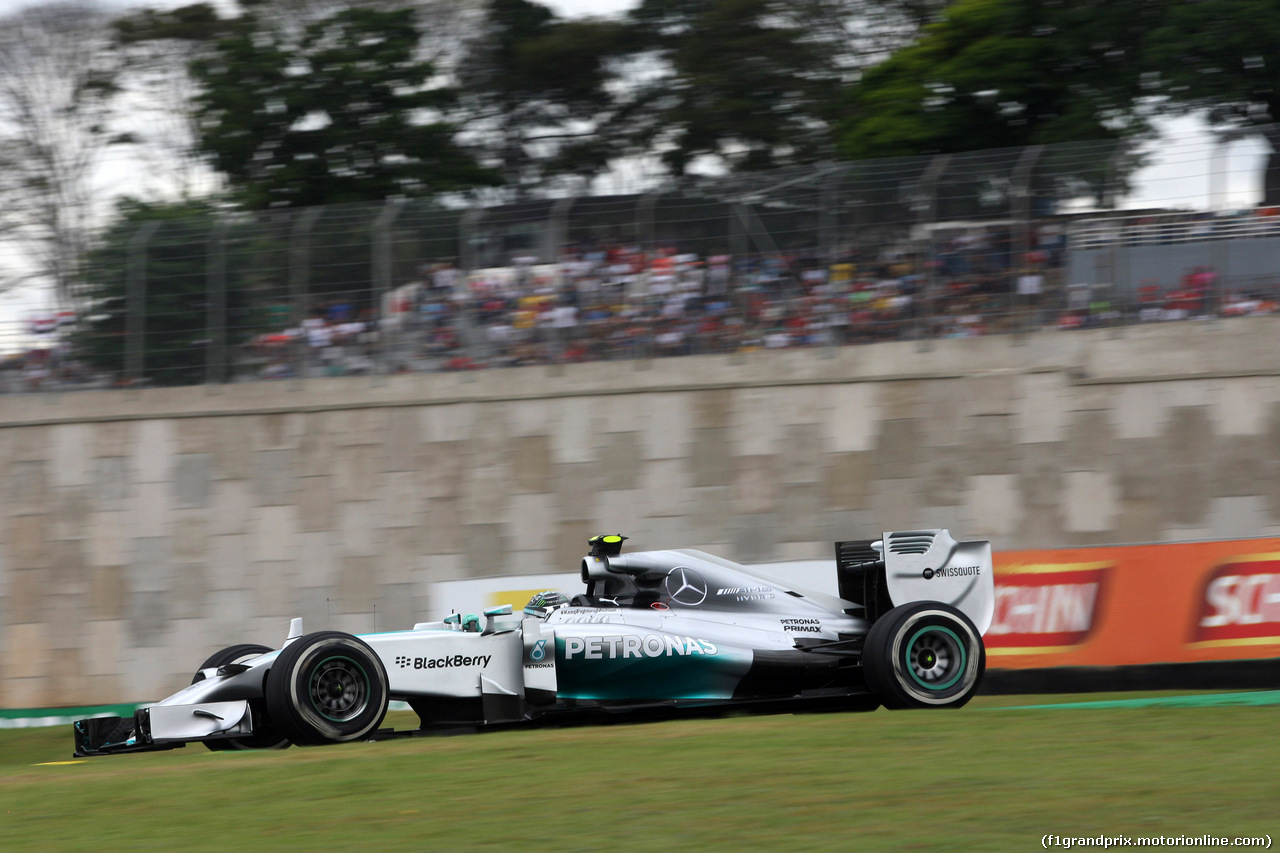 GP BRASILE, 08.11.2014 - Prove Libere 3, Nico Rosberg (GER) Mercedes AMG F1 W05