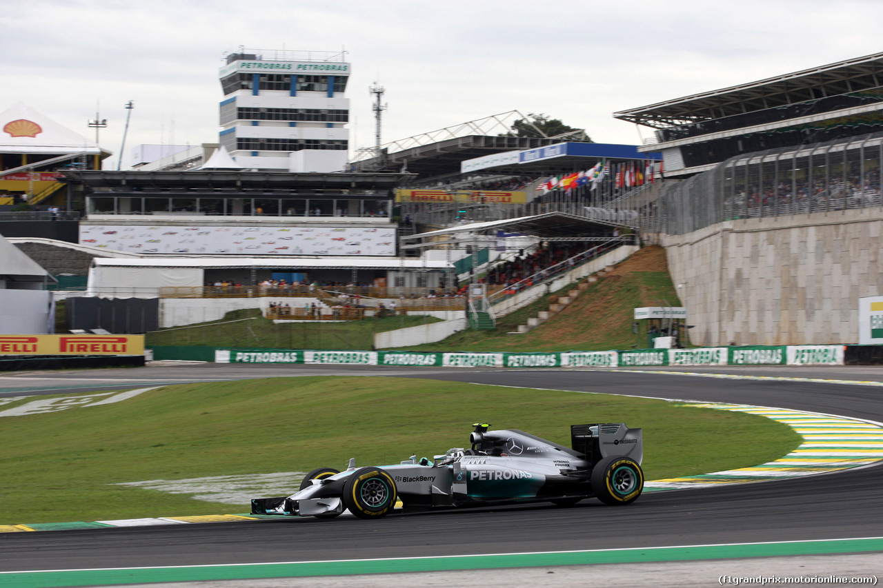GP BRASILE, 08.11.2014 - Prove Libere 3, Nico Rosberg (GER) Mercedes AMG F1 W05