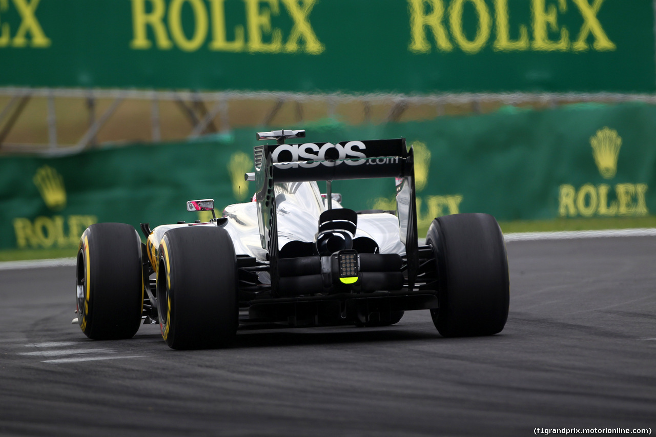 GP BRASILE, 08.11.2014 - Prove Libere 3, Jenson Button (GBR) McLaren Mercedes MP4-29