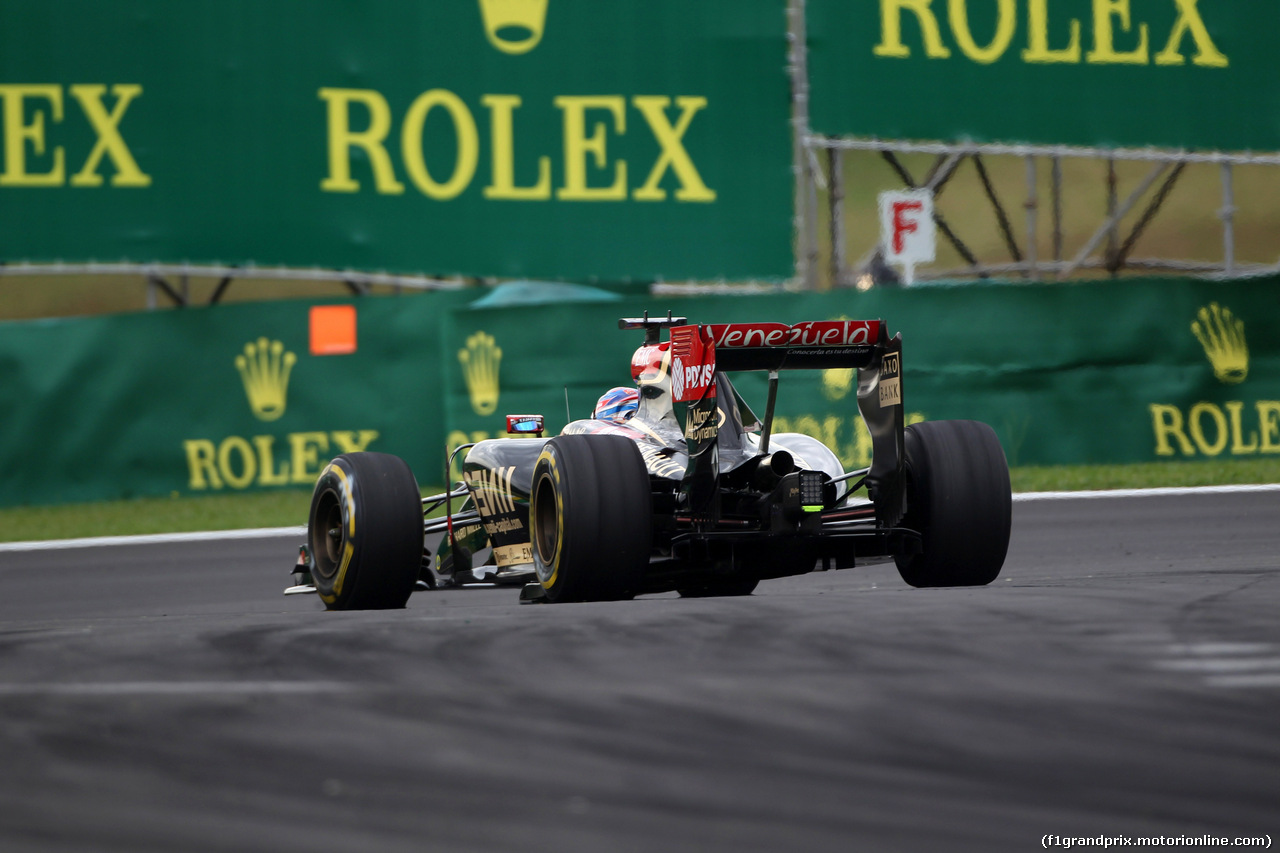 GP BRASILE, 08.11.2014 - Prove Libere 3, Romain Grosjean (FRA) Lotus F1 Team E22