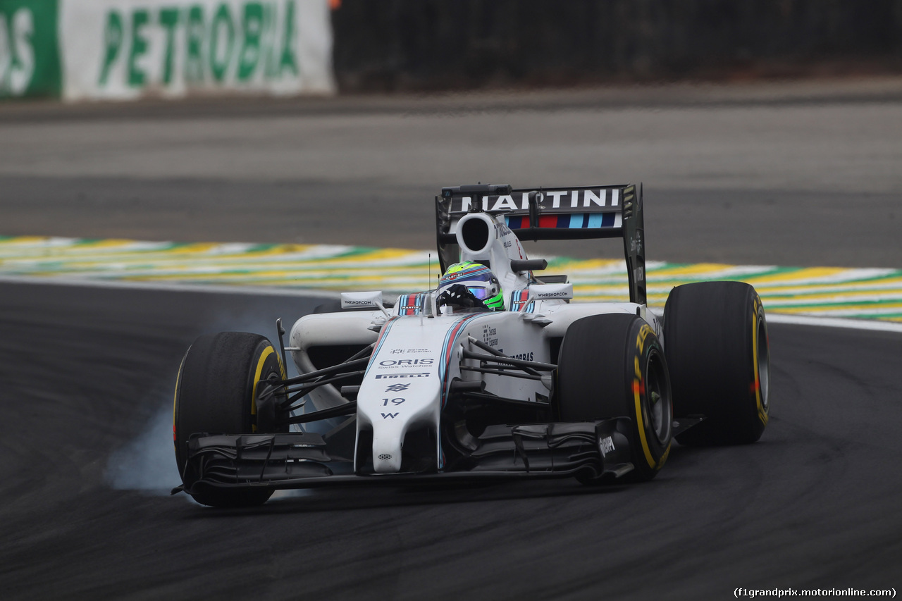 GP BRASILE, 08.11.2014 - Prove Libere 3, Felipe Massa (BRA) Williams F1 Team FW36