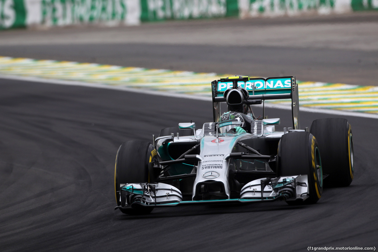 GP BRASILE, 08.11.2014 - Prove Libere 3, Nico Rosberg (GER) Mercedes AMG F1 W05