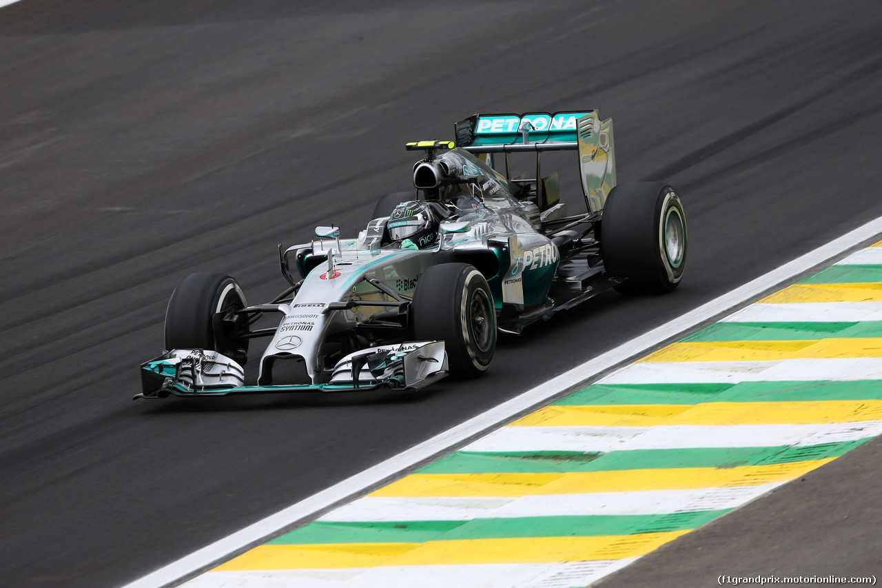 GP BRASILE, 08.11.2014 - Prove Libere 3, Nico Rosberg (GER) Mercedes AMG F1 W05