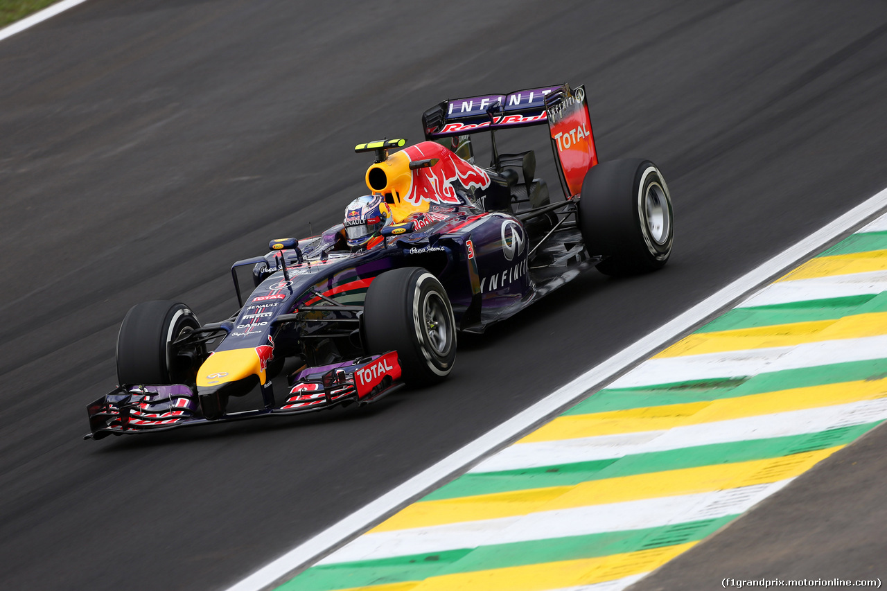 GP BRASILE, 08.11.2014 - Prove Libere 3, Daniel Ricciardo (AUS) Red Bull Racing RB10