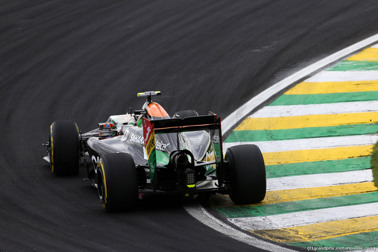 GP BRASILE, 08.11.2014 - Prove Libere 3, Sergio Perez (MEX) Sahara Force India F1 VJM07