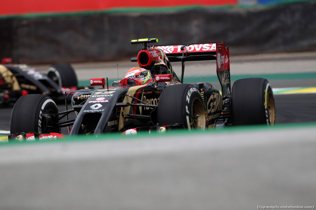 GP BRASILE, 08.11.2014 - Prove Libere 3, Pastor Maldonado (VEN) Lotus F1 Team E22