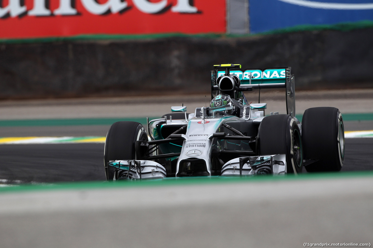 GP BRASILE, 08.11.2014 - Prove Libere 3, Nico Rosberg (GER) Mercedes AMG F1 W05