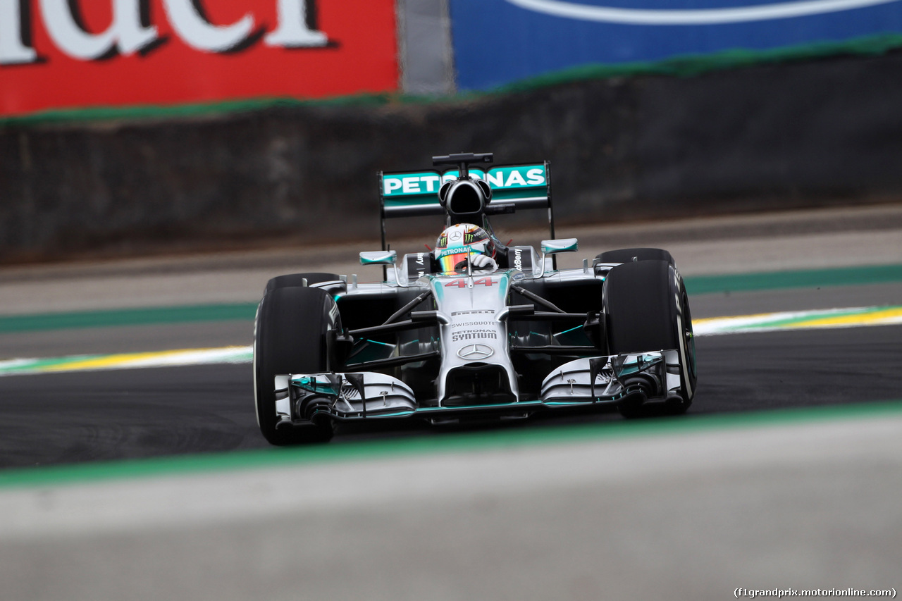 GP BRASILE, 08.11.2014 - Prove Libere 3, Lewis Hamilton (GBR) Mercedes AMG F1 W05