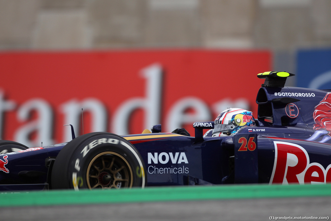 GP BRASILE, 08.11.2014 - Prove Libere 3, Daniil Kvyat (RUS) Scuderia Toro Rosso STR9