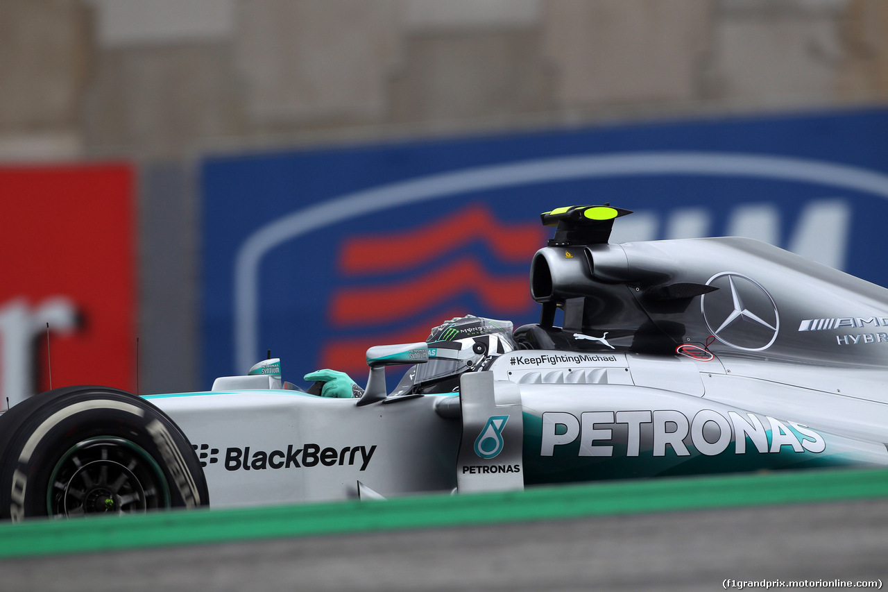 GP BRASILE, 08.11.2014 - Prove Libere 3, Nico Rosberg (GER) Mercedes AMG F1 W05