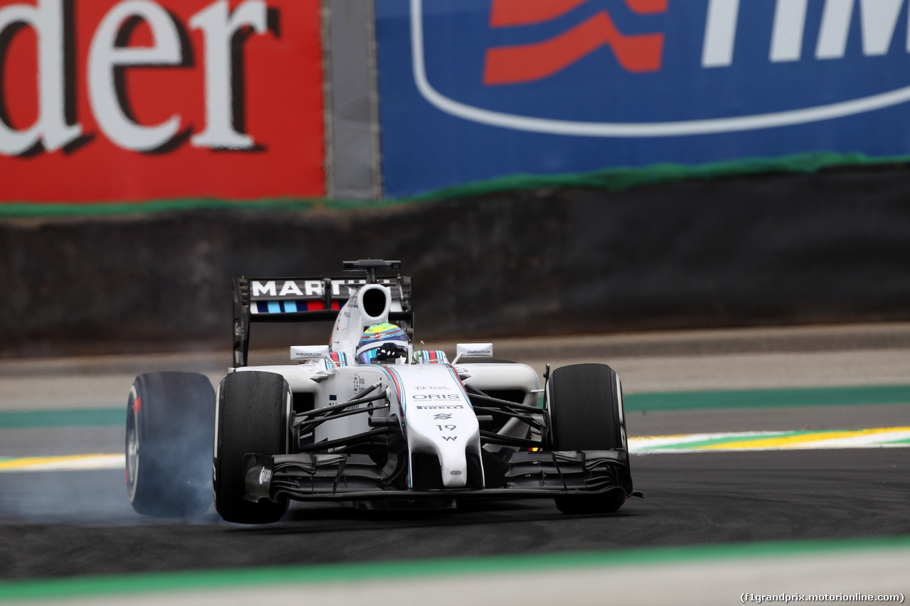 GP BRASILE, 08.11.2014 - Prove Libere 3, Felipe Massa (BRA) Williams F1 Team FW36