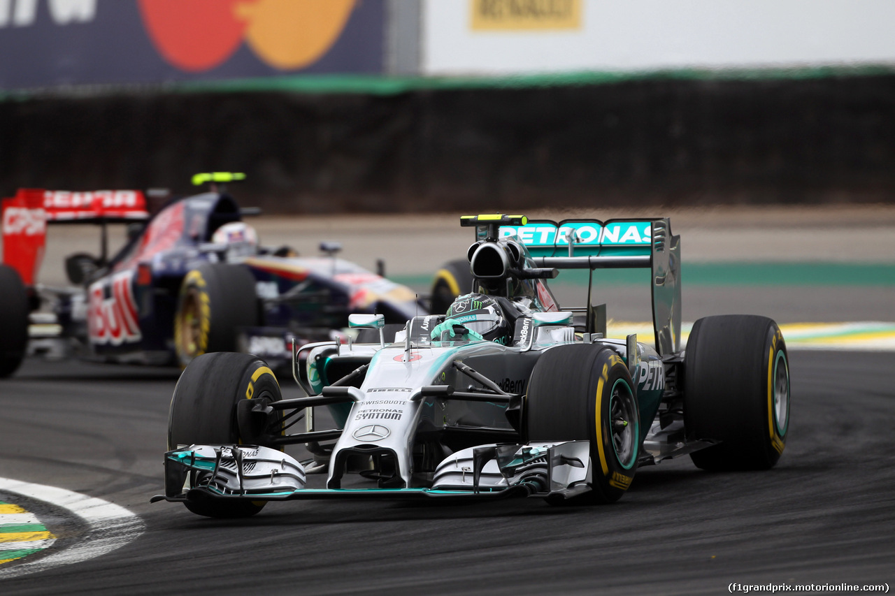 GP BRASILE, 08.11.2014 - Prove Libere 3, Nico Rosberg (GER) Mercedes AMG F1 W05