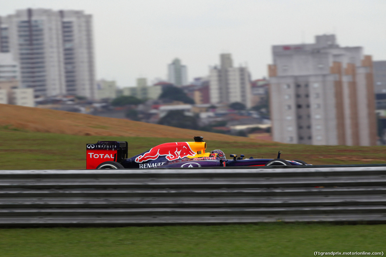 GP BRASILE, 08.11.2014 - Prove Libere 3, Sebastian Vettel (GER) Red Bull Racing RB10