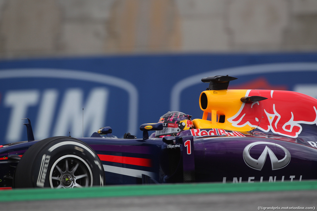 GP BRASILE, 08.11.2014 - Prove Libere 3, Sebastian Vettel (GER) Red Bull Racing RB10