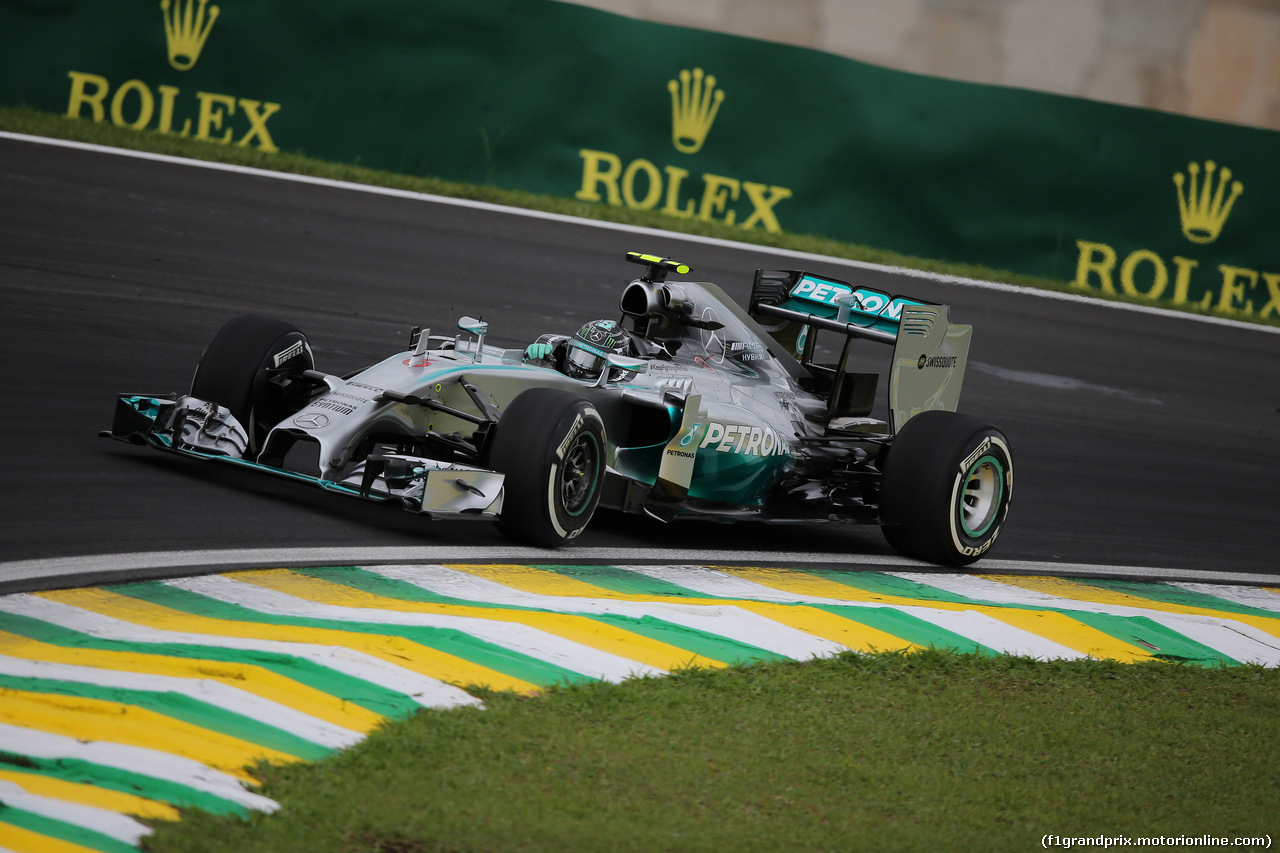 GP BRASILE, 08.11.2014 - Prove Libere 3, Nico Rosberg (GER) Mercedes AMG F1 W05