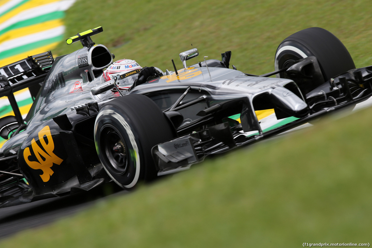 GP BRASILE, 08.11.2014 - Prove Libere 3, Kevin Magnussen (DEN) McLaren Mercedes MP4-29