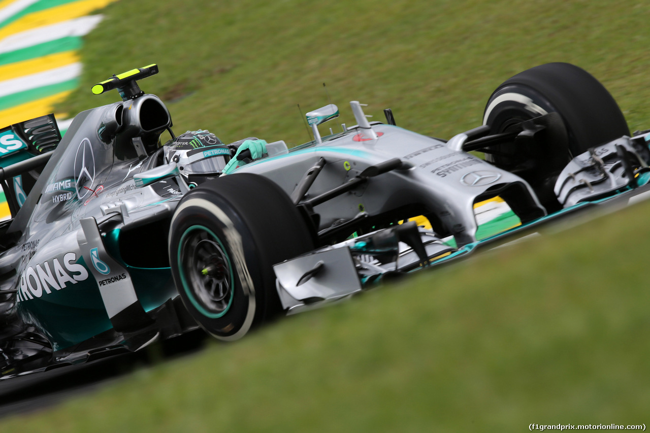 GP BRASILE, 08.11.2014 - Prove Libere 3, Nico Rosberg (GER) Mercedes AMG F1 W05