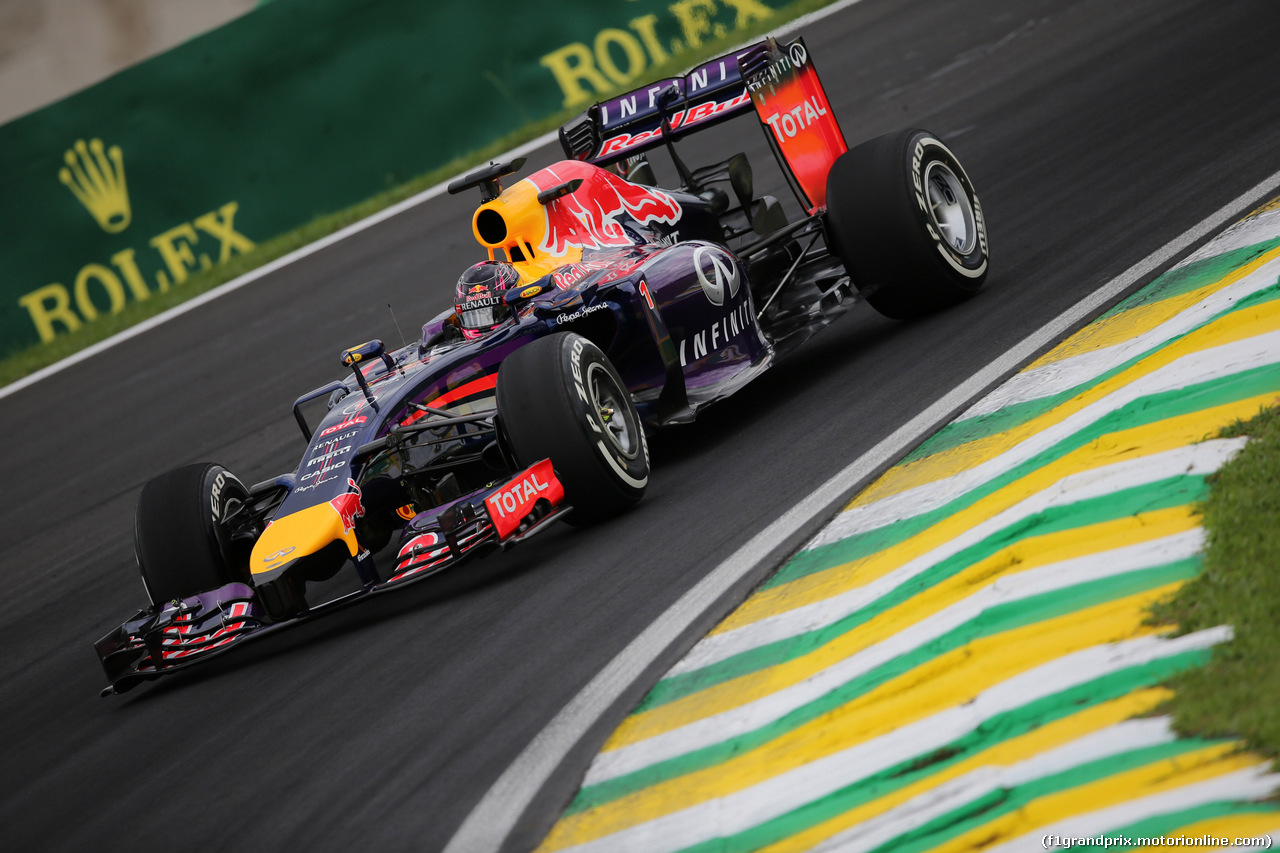 GP BRASILE, 08.11.2014 - Prove Libere 3, Sebastian Vettel (GER) Red Bull Racing RB10