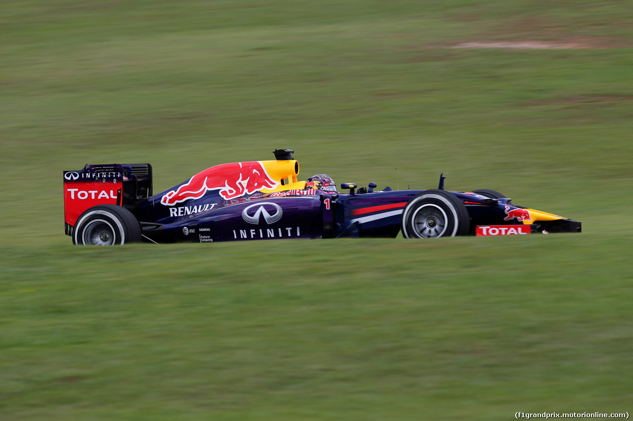 GP BRASILE, 08.11.2014 - Prove Libere 3, Sebastian Vettel (GER) Red Bull Racing RB10