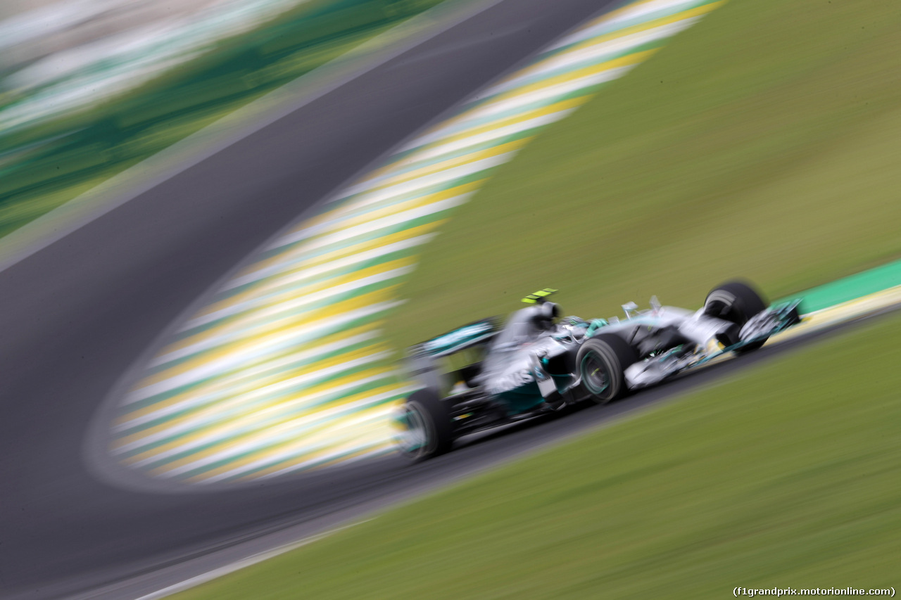 GP BRASILE, 08.11.2014 - Prove Libere 3, Nico Rosberg (GER) Mercedes AMG F1 W05