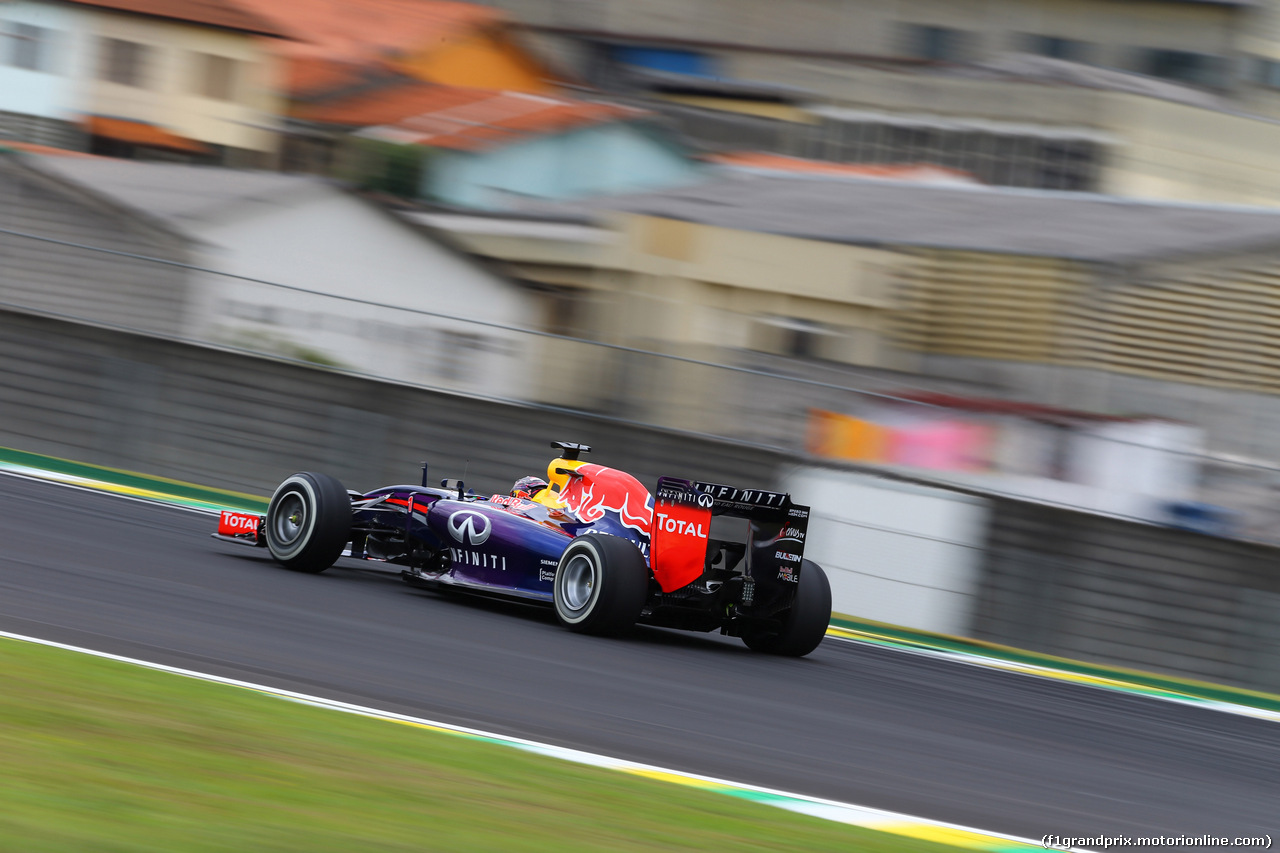 GP BRASILE, 08.11.2014 - Prove Libere 3, Sebastian Vettel (GER) Red Bull Racing RB10