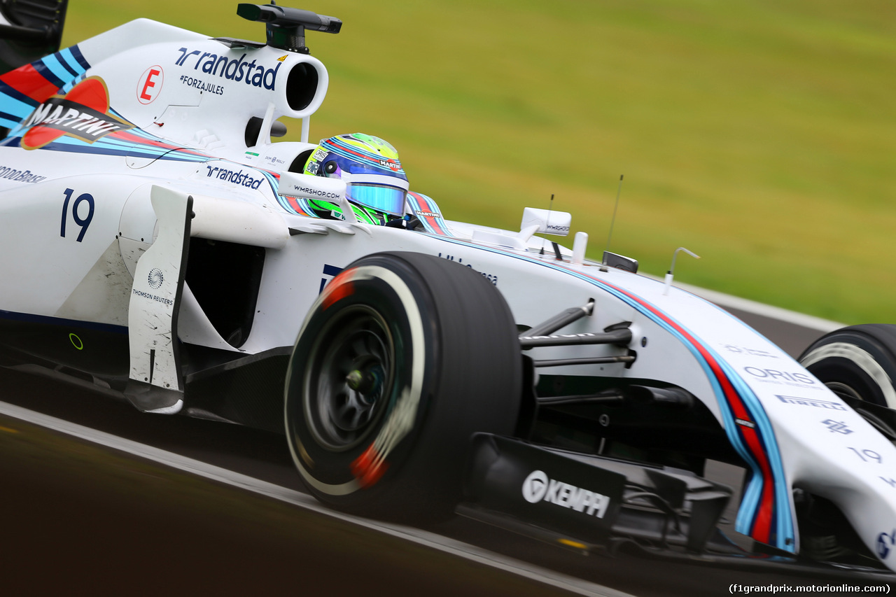 GP BRASILE, 08.11.2014 - Prove Libere 3, Felipe Massa (BRA) Williams F1 Team FW36