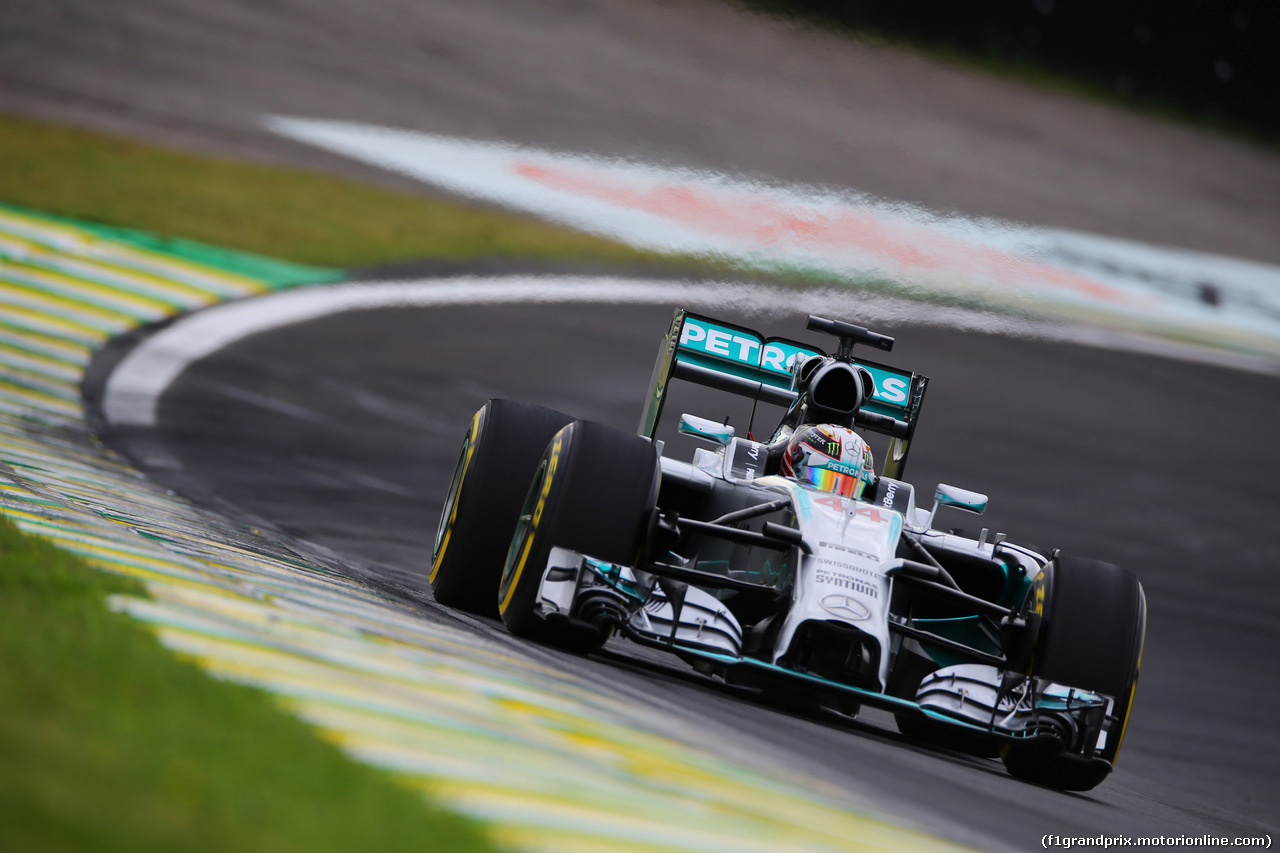 GP BRASILE, 08.11.2014 - Prove Libere 3, Lewis Hamilton (GBR) Mercedes AMG F1 W05