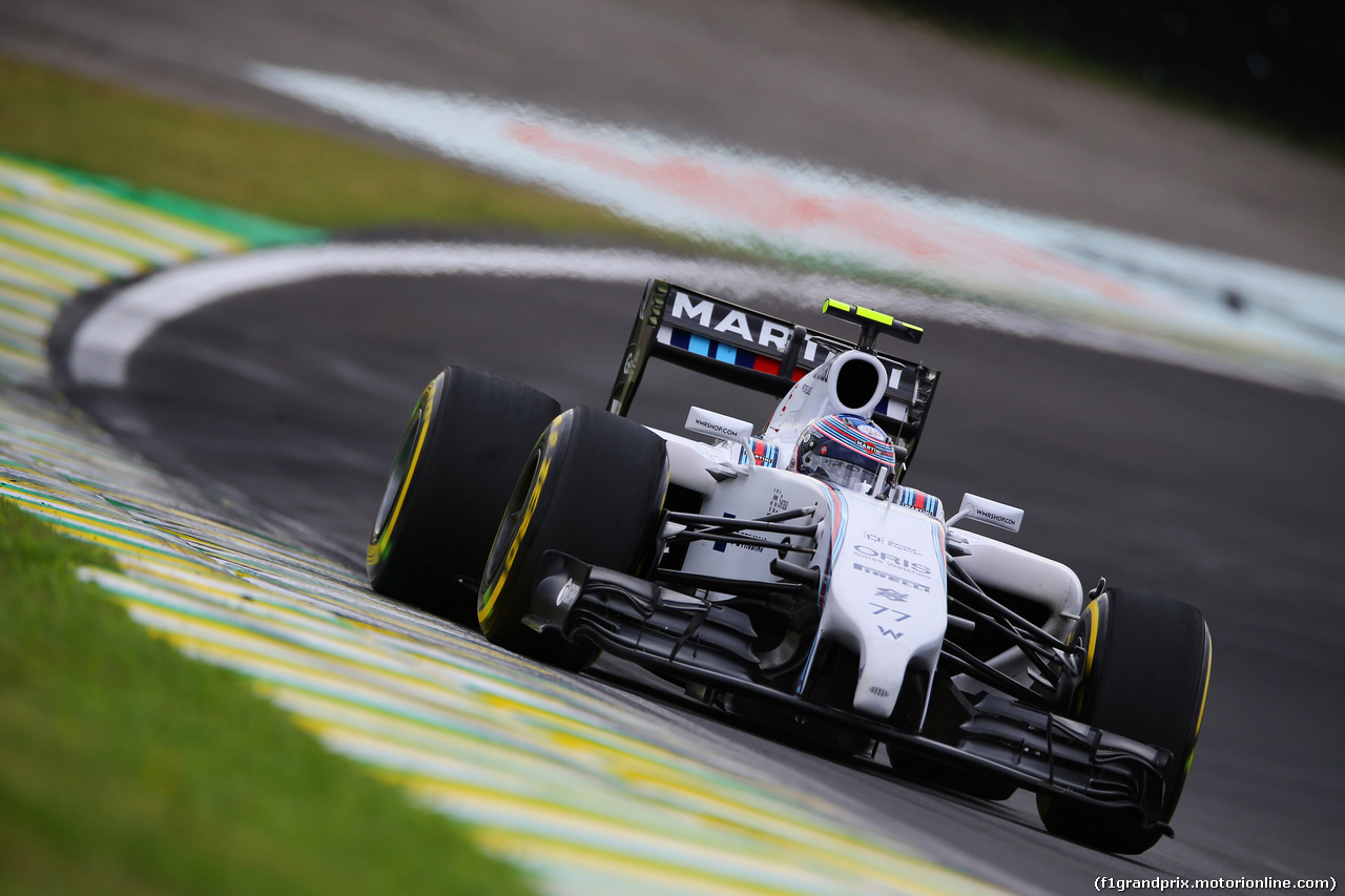 GP BRASILE, 08.11.2014 - Prove Libere 3, Valtteri Bottas (FIN) Williams F1 Team FW36