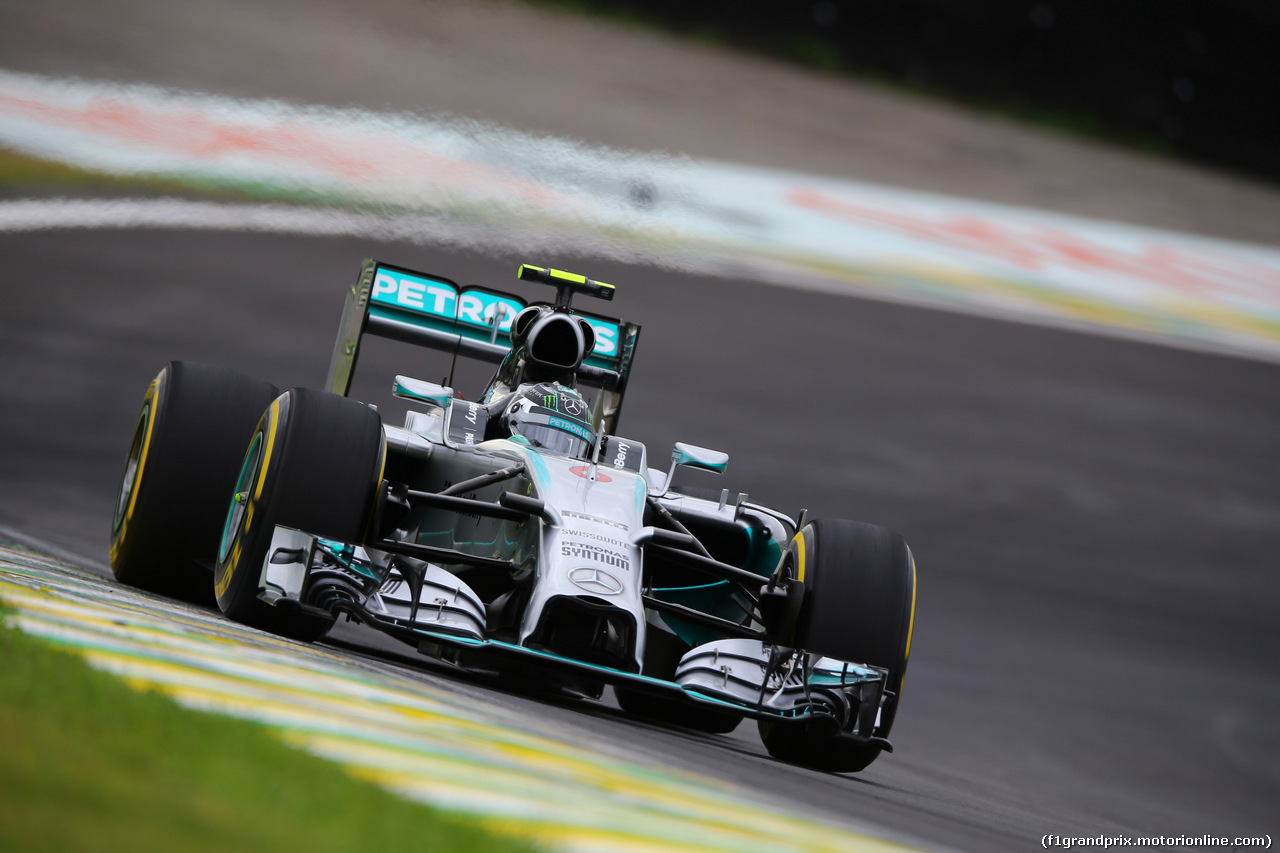 GP BRASILE, 08.11.2014 - Prove Libere 3, Nico Rosberg (GER) Mercedes AMG F1 W05