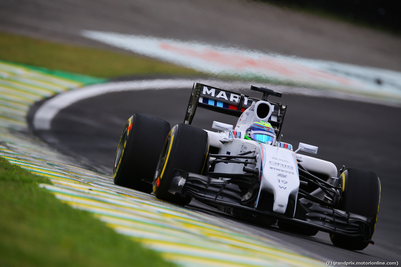 GP BRASILE, 08.11.2014 - Prove Libere 3, Felipe Massa (BRA) Williams F1 Team FW36