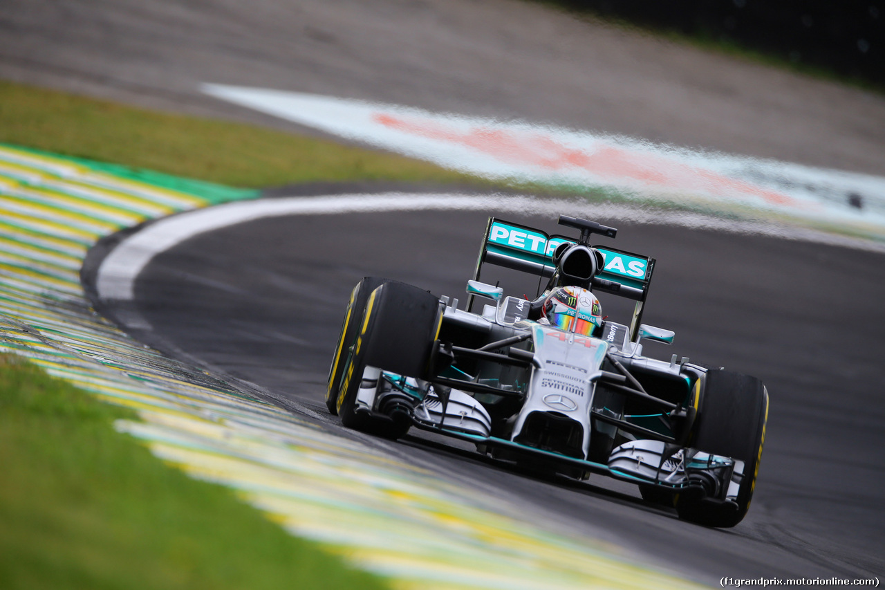 GP BRASILE, 08.11.2014 - Prove Libere 3, Lewis Hamilton (GBR) Mercedes AMG F1 W05