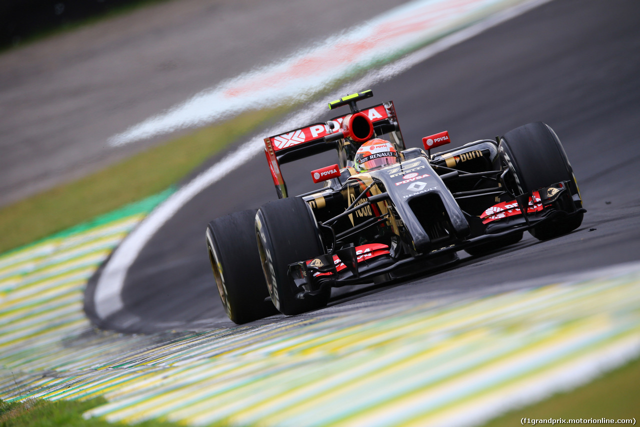 GP BRASILE, 08.11.2014 - Prove Libere 3, Romain Grosjean (FRA) Lotus F1 Team E22
