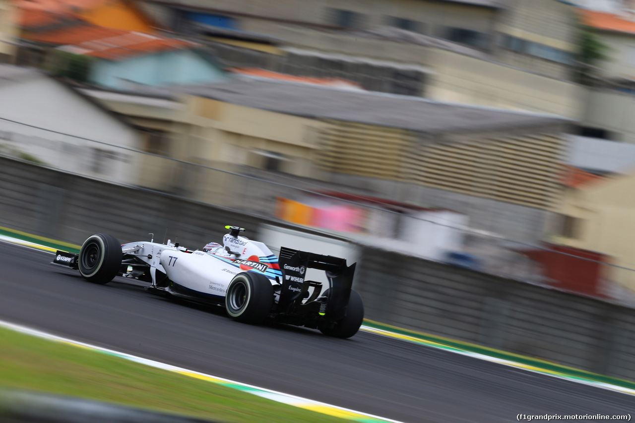 GP BRASILE, 08.11.2014 - Prove Libere 3, Valtteri Bottas (FIN) Williams F1 Team FW36