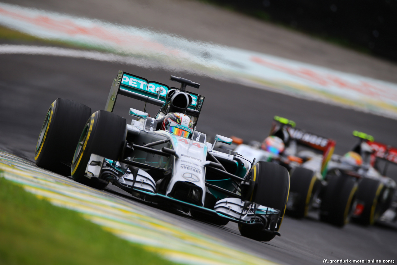 GP BRASILE, 08.11.2014 - Prove Libere 3, Lewis Hamilton (GBR) Mercedes AMG F1 W05