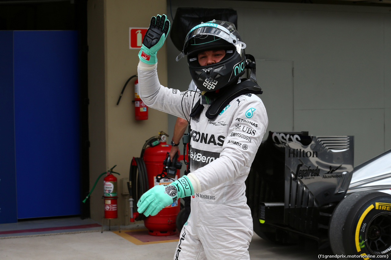 GP BRASILE, 08.11.2014 - Qualifiche, Nico Rosberg (GER) Mercedes AMG F1 W05 pole position