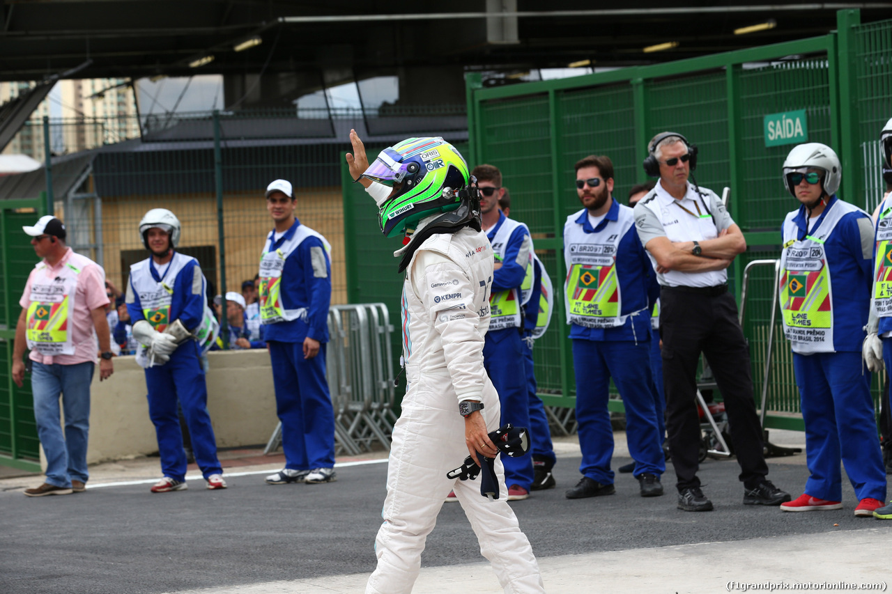 GP BRASILE, 08.11.2014 - Qualifiche, terzo Felipe Massa (BRA) Williams F1 Team FW36