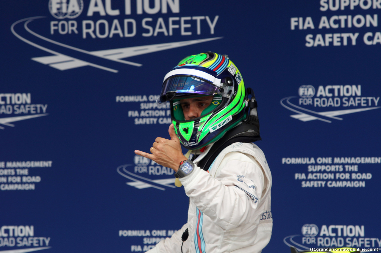 GP BRASILE, 08.11.2014 - Qualifiche, terzo Felipe Massa (BRA) Williams F1 Team FW36