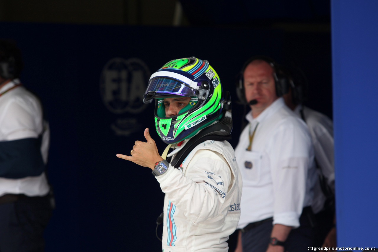 GP BRASILE, 08.11.2014 - Qualifiche, terzo Felipe Massa (BRA) Williams F1 Team FW36