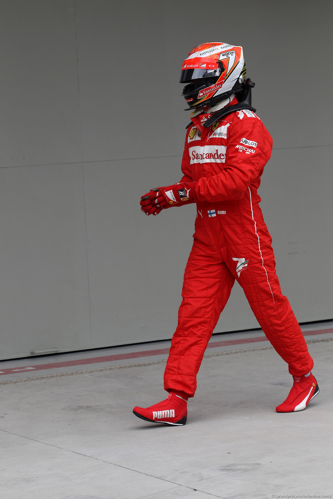 GP BRASILE, 08.11.2014 - Qualifiche, Kimi Raikkonen (FIN) Ferrari F14-T