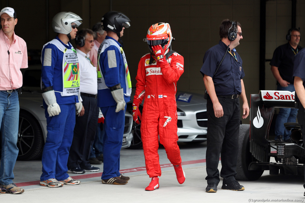 GP BRASILE, 08.11.2014 - Qualifiche, Kimi Raikkonen (FIN) Ferrari F14-T