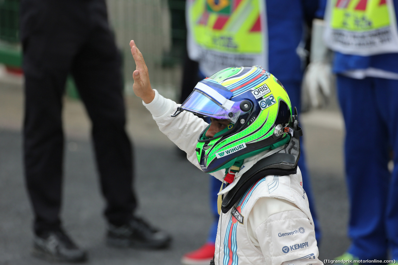 GP BRASILE, 08.11.2014 - Qualifiche, terzo Felipe Massa (BRA) Williams F1 Team FW36