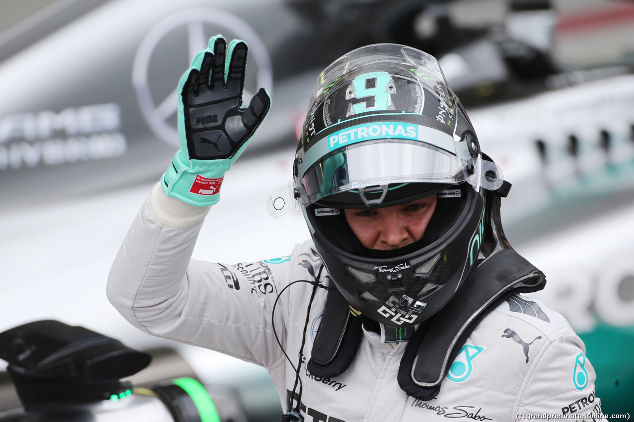 GP BRASILE, 08.11.2014 - Qualifiche, Nico Rosberg (GER) Mercedes AMG F1 W05 pole position